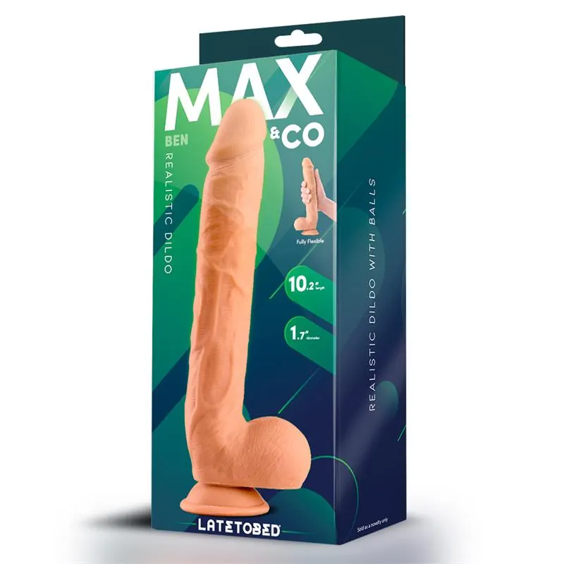 Ben Dildo Realista con Testículos 10.2 Natural · MAX & CO · Dildos — Foto 4
