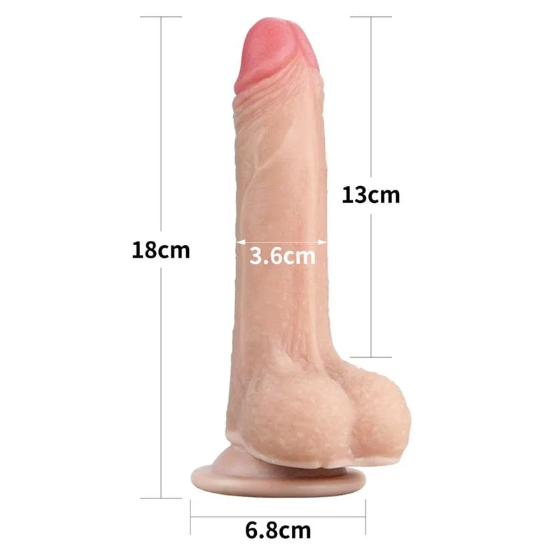 Dildo con Piel Retractil 7 Natural · LOVETOY · Dildos — photo 6