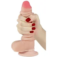Dildo con Piel Retractil 7 Natural · LOVETOY · Dildos
