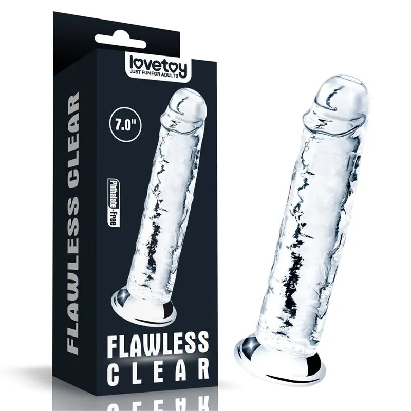 Dildo Flawless Clear 7 Transparente · LOVETOY · Dildos — Foto 2