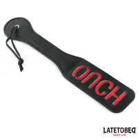Pala Doble Capa Lema OUCH 32 cm · LATETOBED BDSM LINE · Spanking y Azotes