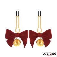 Pinzas para Pezones con Lazos Rojos · LATETOBED BDSM LINE · Pinzas y Pezoneras