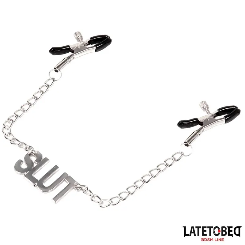 Pinzas para Pezones Lema Slut · LATETOBED BDSM LINE · Pinzas y Pezoneras — Foto 2