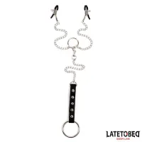 Pinzas para Pezones con Anillo para el Pene · LATETOBED BDSM LINE · Pinzas y Pezoneras