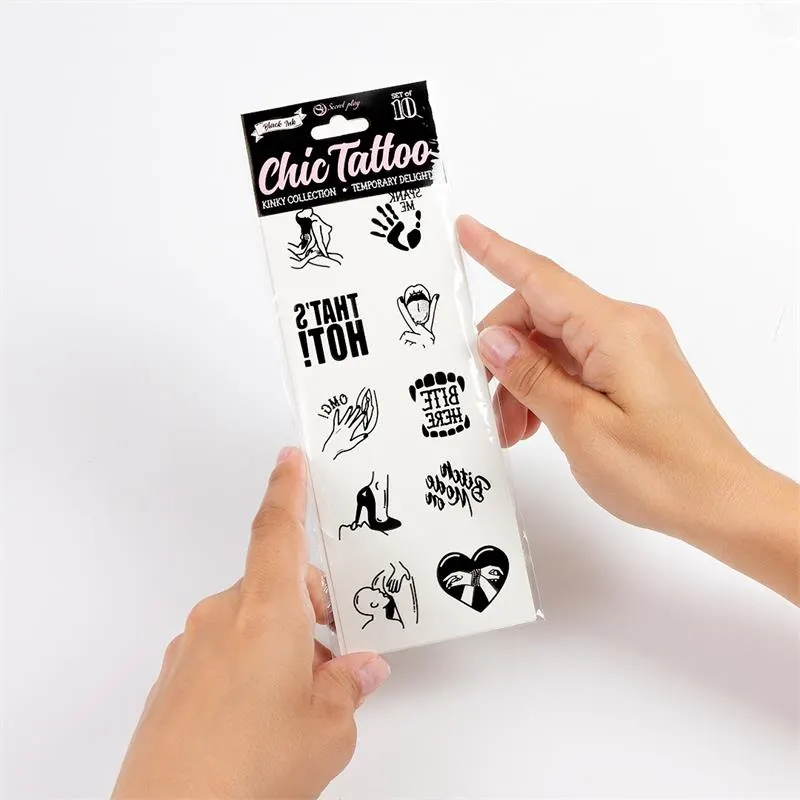 Set de 10 Tattoos Temporales Kinky Collection · SECRET PLAY · Juegos y Complementos Divertidos — photo 3