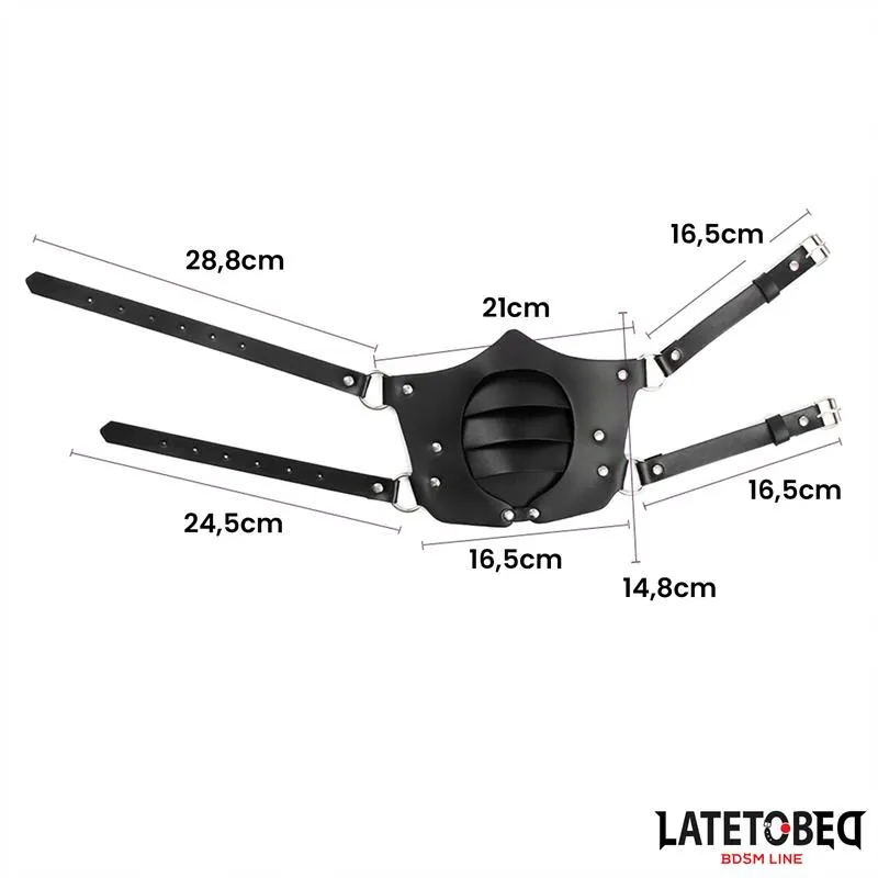 Máscara Estilo Punk Ajustable · LATETOBED BDSM LINE · Máscaras, Antifaces y Mordazas — Foto 9