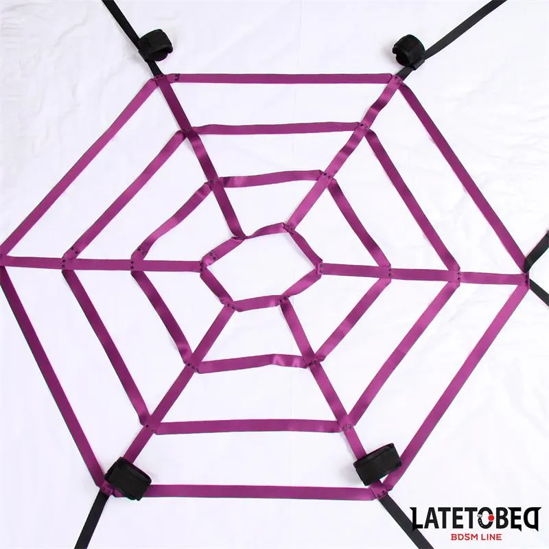 Set de Ataduras para la Cama en Tela de Araña · LATETOBED BDSM LINE · Esposas y Ataduras