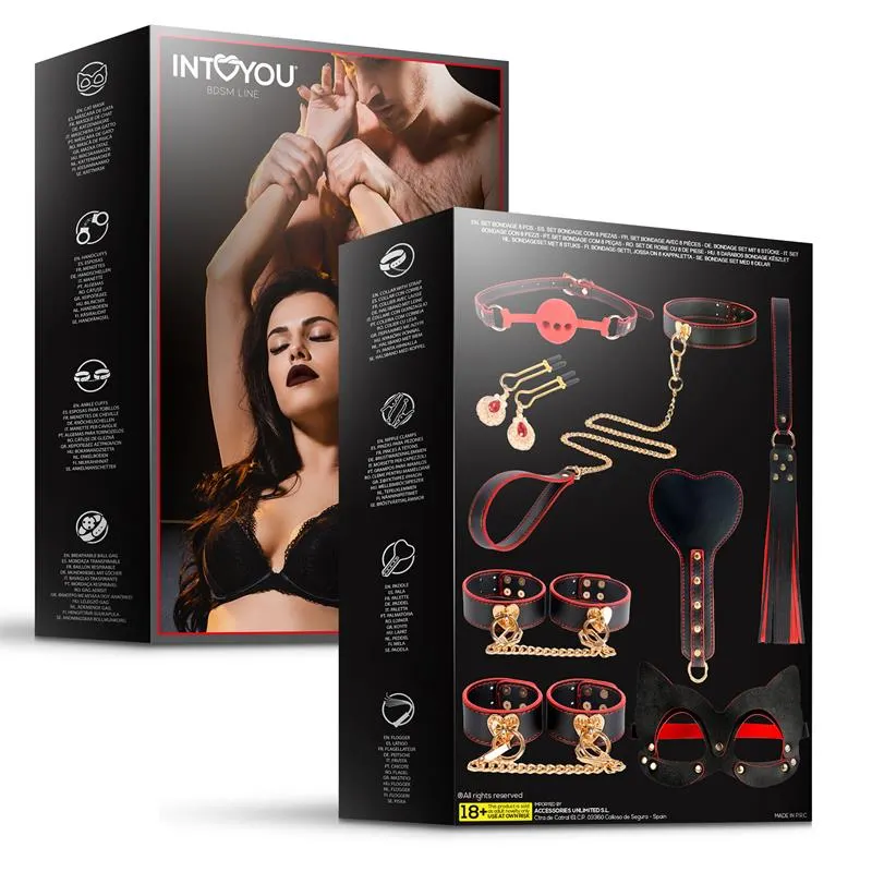 Set de Bondage 8 Pz · INTOYOU BDSM LINE · Accesorios y Sets