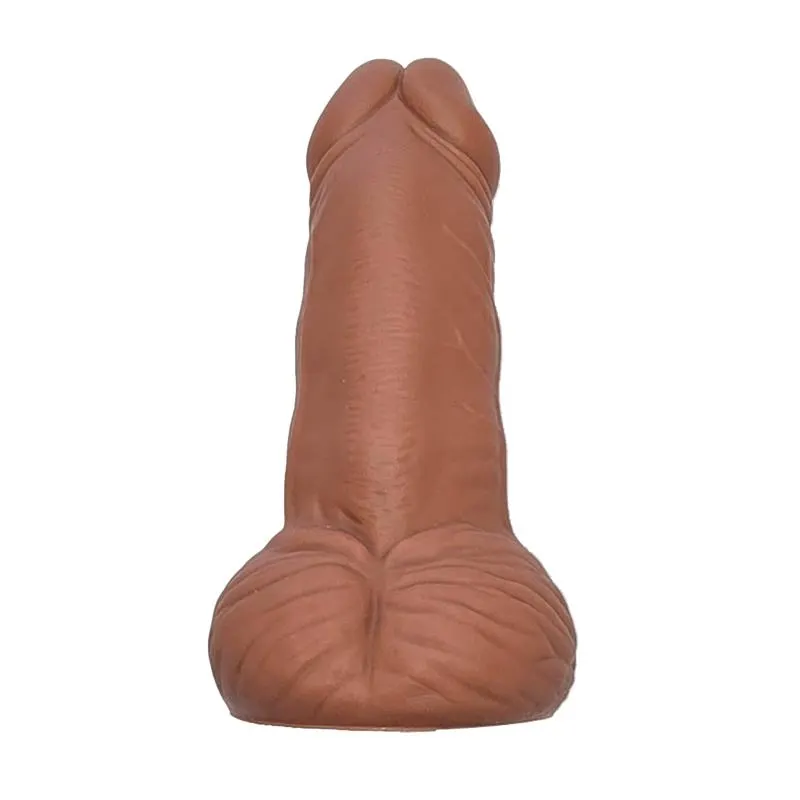 Pene con Testículos Antiestres Mulato · DIVERTY SEX · Juegos y Complementos Divertidos