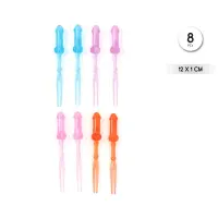 Pinchos Forma Pene Colores 8 unidades · DIVERTY SEX · Juegos y Complementos Divertidos
