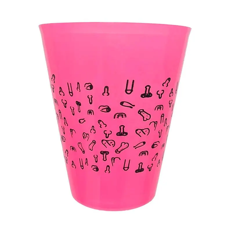 Vaso Plástico Diseño Penes Fuscia 500ml · DIVERTY SEX · Juegos y Complementos Divertidos