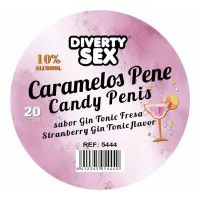 20 Caramelos Forma de Pene Sabor Gin Tonic · DIVERTY SEX · Juegos y Complementos Divertidos