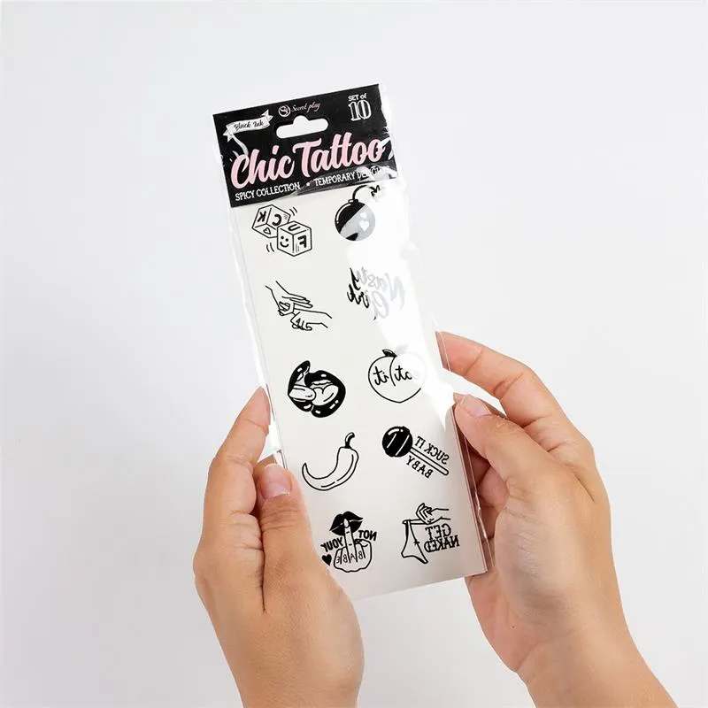Set de 10 Tattoos Temporales Spicy Collection · SECRET PLAY · Juegos y Complementos Divertidos — photo 3