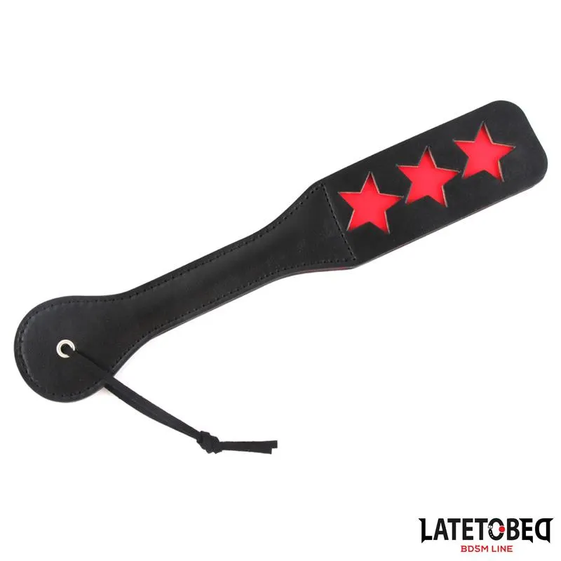 Pala Doble Capa con Estrellas 32 cm · LATETOBED BDSM LINE · Spanking y Azotes