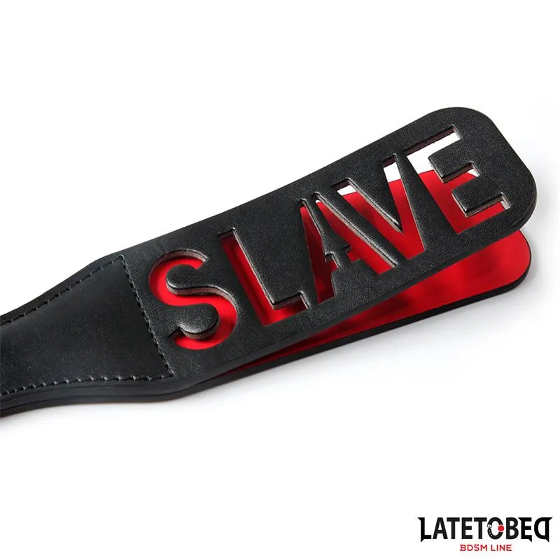 Pala Doble Capa Lema SLAVE 32 cm · LATETOBED BDSM LINE · Spanking y Azotes — Foto 3