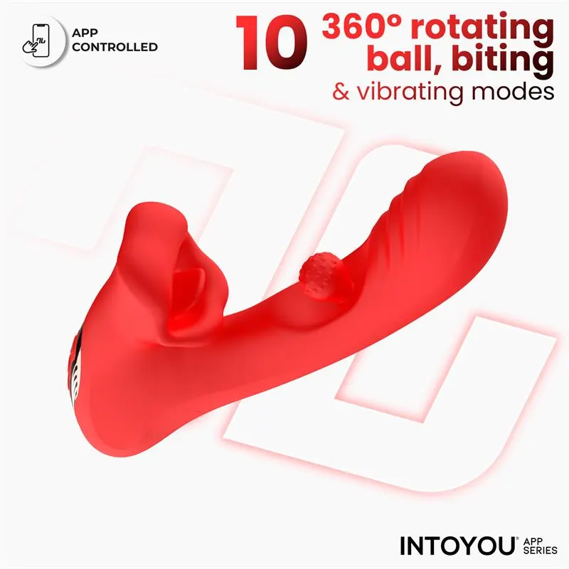 Franky Vibrador con Biting y Bola Rotativa con APP · INTOYOU APP SERIES · Vibradores — photo 2