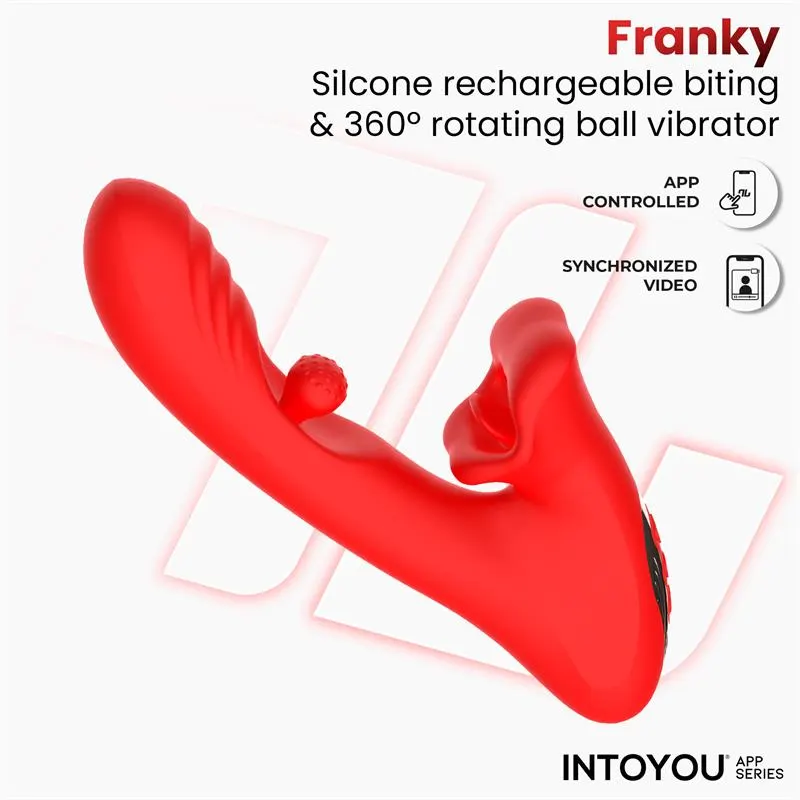 Franky Vibrador con Biting y Bola Rotativa con APP · INTOYOU APP SERIES · Vibradores — photo 5
