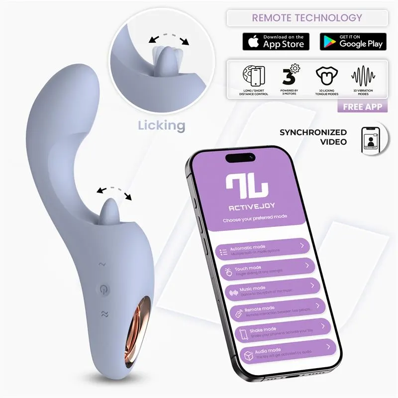 Licky Vibrador con Lengua Licking con App · INTOYOU APP SERIES · Vibradores