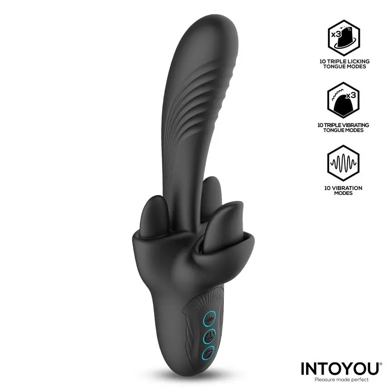 Triton Vibrador Triple Lengua · INTOYOU · Vibradores — Foto 2