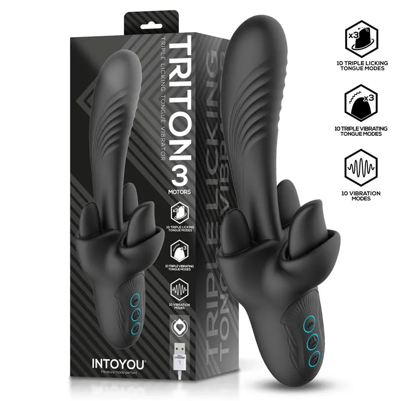Triton Vibrador Triple Lengua · INTOYOU · Vibradores