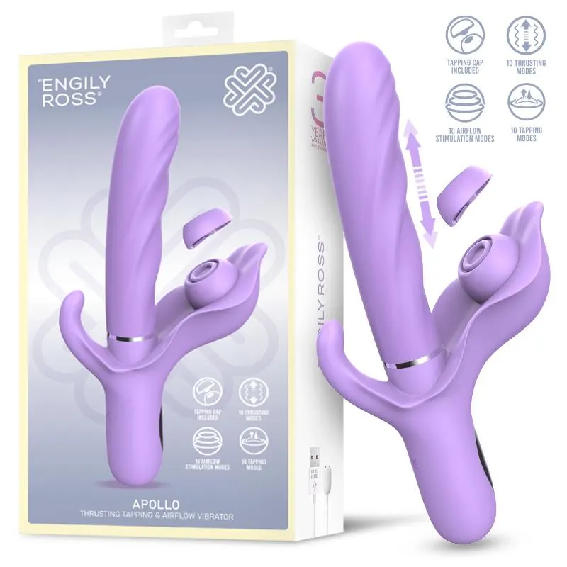 Apollo Vibrador con Thrusting, Tapping y Succión · ENGILY ROSS · Vibradores