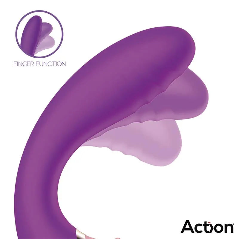 Two Lovers 3 in 1 Vibrador con Finger y Succión · ACTION · Vibradores — photo 3