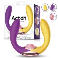 Two Lovers 3 in 1 Vibrador con Finger y Succión · ACTION · Vibradores