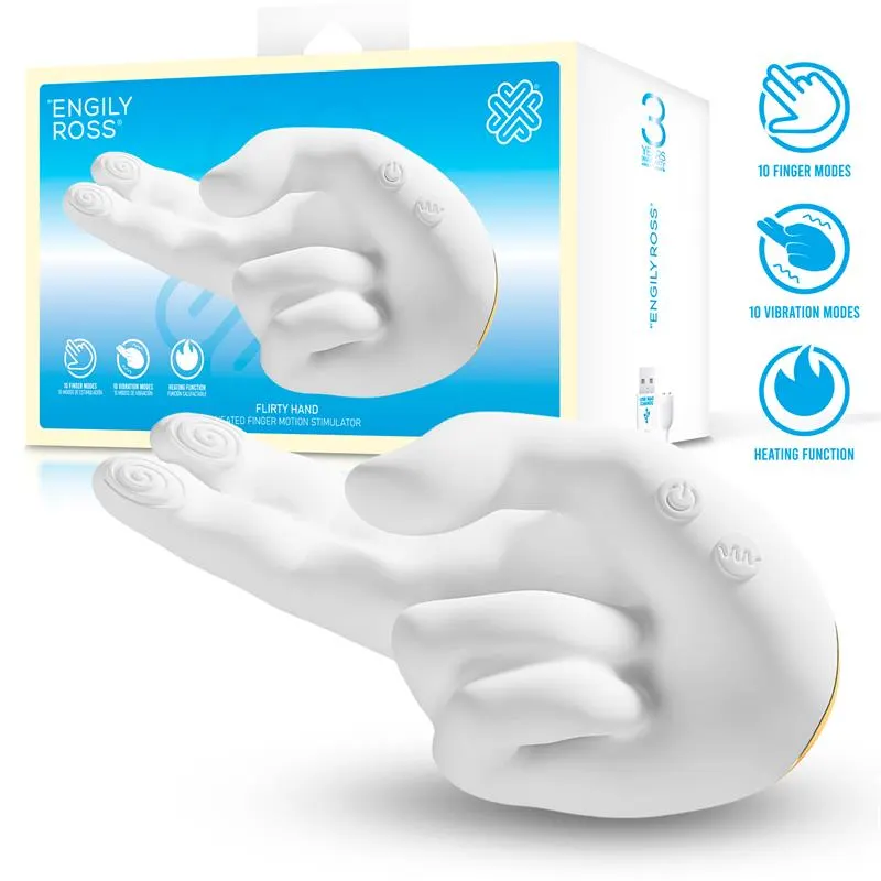 Flirty Hand Estimulador Finger con Efecto Calor · ENGILY ROSS · Masturbadores Ella