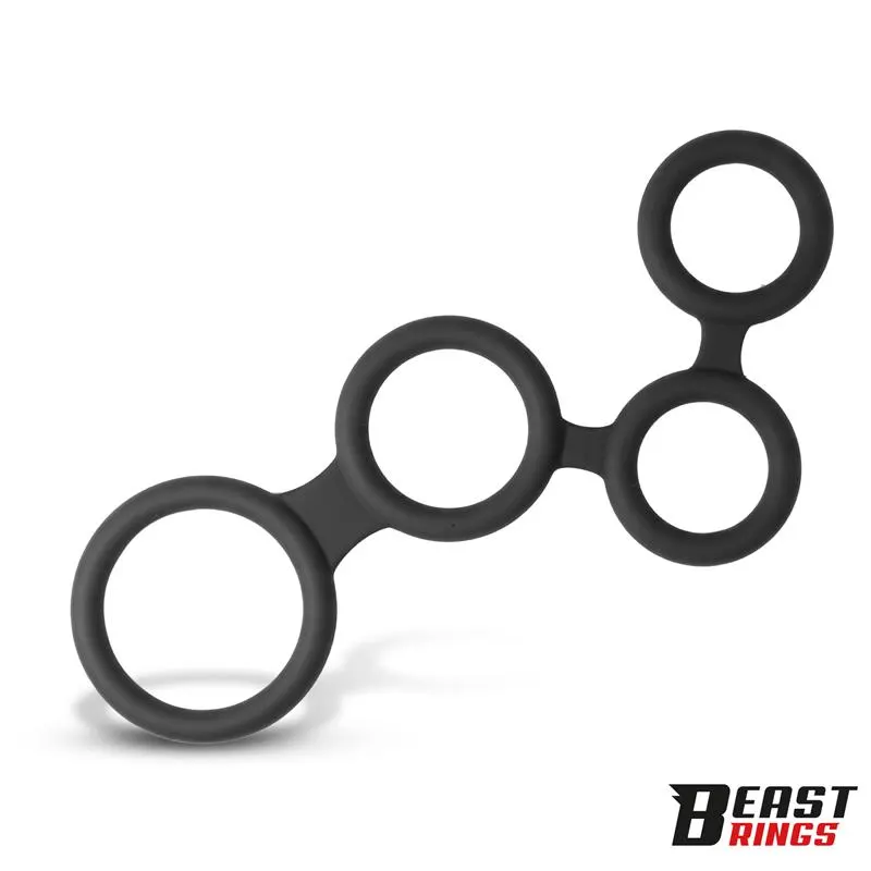 Multi-Anillo para el Pene Silicona 47 mm · BEAST RINGS · Anillos para el Pene — Foto 2