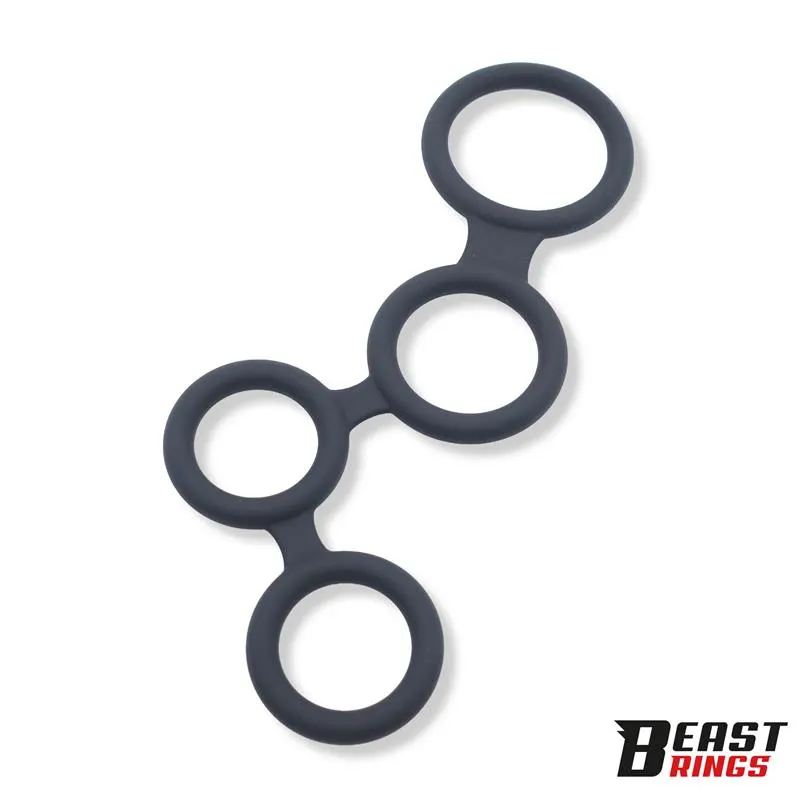 Multi-Anillo para el Pene Silicona 47 mm · BEAST RINGS · Anillos para el Pene — Foto 3