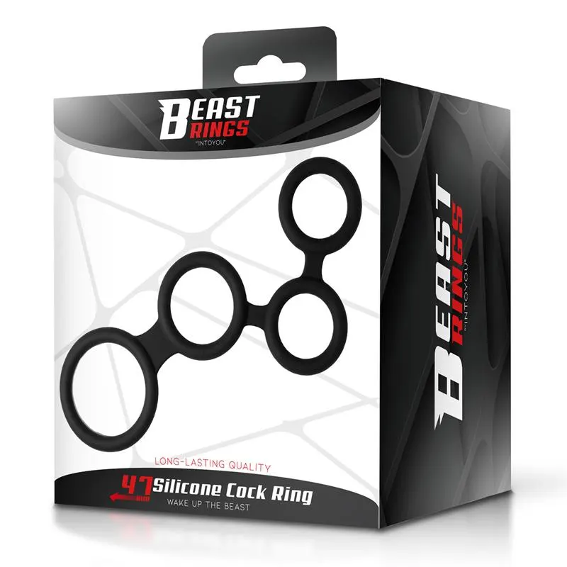 Multi-Anillo para el Pene Silicona 47 mm · BEAST RINGS · Anillos para el Pene — Foto 6