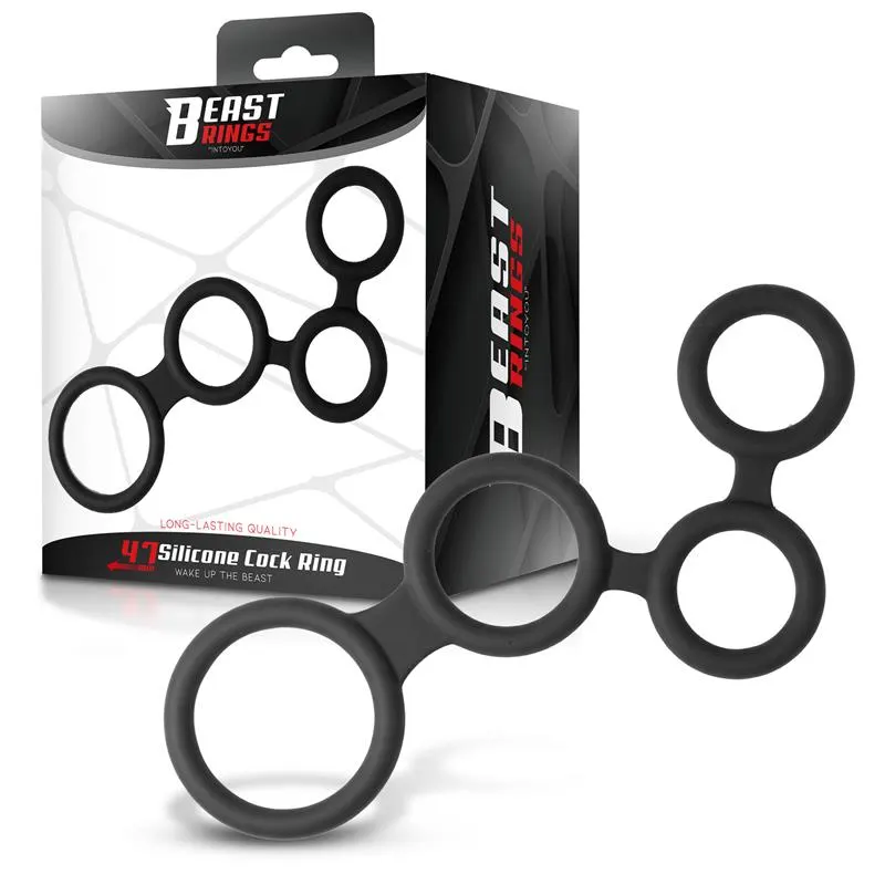 Multi-Anillo para el Pene Silicona 47 mm · BEAST RINGS · Anillos para el Pene