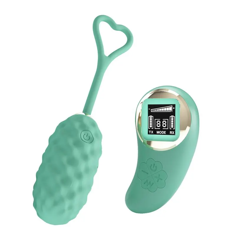 Vivian Huevo Vibrador con Control Remoto Pantalla Digital Verde · PRETTYLOVE · Huevos y Balas Vibradoras — Foto 2