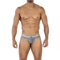 C4MSPX22 Calzoncillo Hybrid Cheeky Brief Mesh Grey · CUT4MEN · Tangas y Braguitas