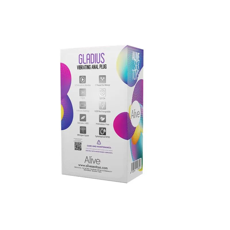 Gladius Plug Anal con Vibración · ALIVE · Anal — Foto 6