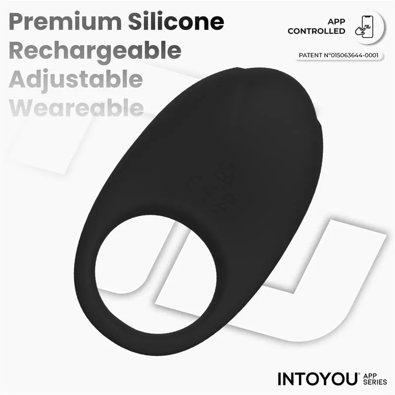 Ringo Anillo Vibrador con APP Unibody Negro · INTOYOU APP SERIES · Anillos para el Pene — Foto 6