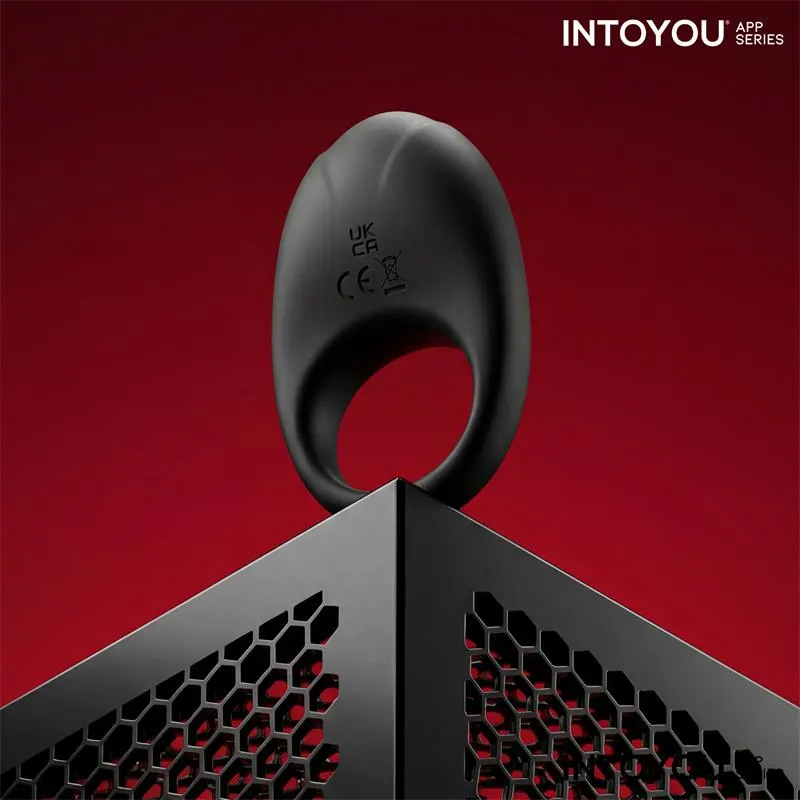 Ringo Anillo Vibrador con APP Unibody Negro · INTOYOU APP SERIES · Anillos para el Pene — Foto 7