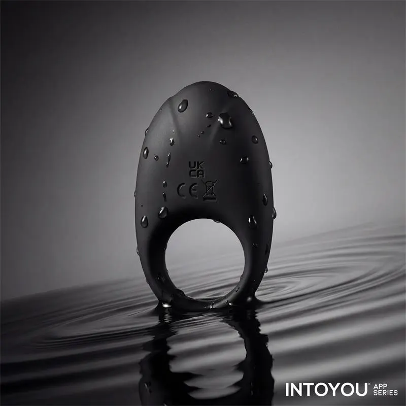 Ringo Anillo Vibrador con APP Unibody Negro · INTOYOU APP SERIES · Anillos para el Pene — Foto 8