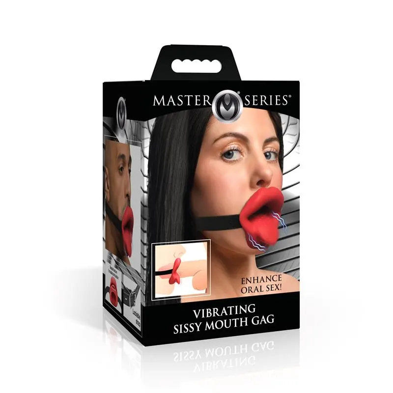 Sissy Mordaza Boca con Vibración · MASTER SERIES · Máscaras, Antifaces y Mordazas — Foto 9