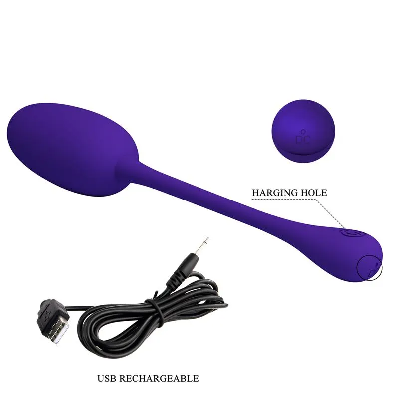Knucker Huevo Vibrador Púrpura · PRETTYLOVE · Huevos y Balas Vibradoras — Foto 9
