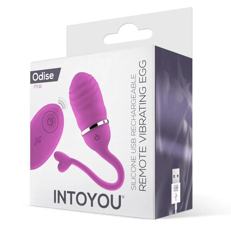 Huevo Vibrador Control Remoto Odise USB Silicona Rosa · INTOYOU · Huevos y Balas Vibradoras — Foto 2