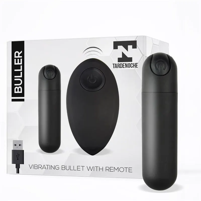 Buller Bala Vibradora Control Remoto USB Negro · TARDENOCHE · Huevos y Balas Vibradoras
