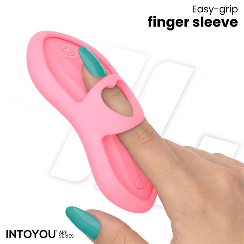 Laia Estimulador de Dedo con Calor y Funda con APP Rosa · INTOYOU APP SERIES · Vibradores — Foto 2