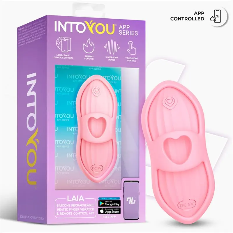 Laia Estimulador de Dedo con Calor y Funda con APP Rosa · INTOYOU APP SERIES · Vibradores — Foto 17