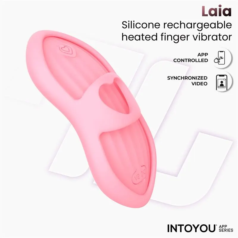Laia Estimulador de Dedo con Calor y Funda con APP Rosa · INTOYOU APP SERIES · Vibradores — Foto 7