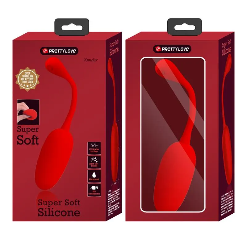 Knucker Huevo Vibrador Rojo · PRETTYLOVE · Huevos y Balas Vibradoras — photo 11