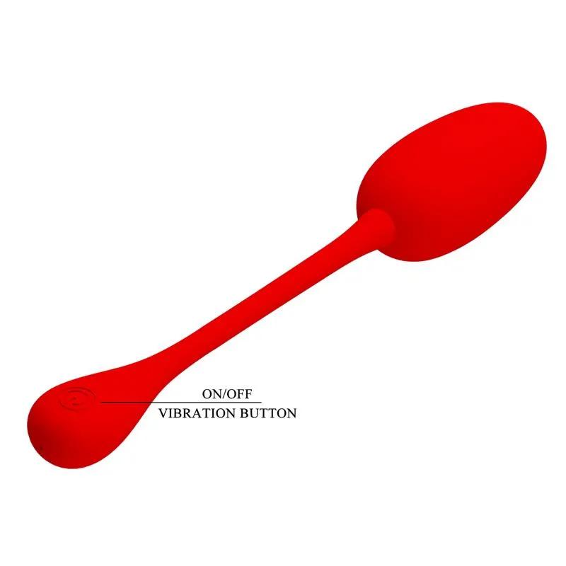 Knucker Huevo Vibrador Rojo · PRETTYLOVE · Huevos y Balas Vibradoras — photo 8