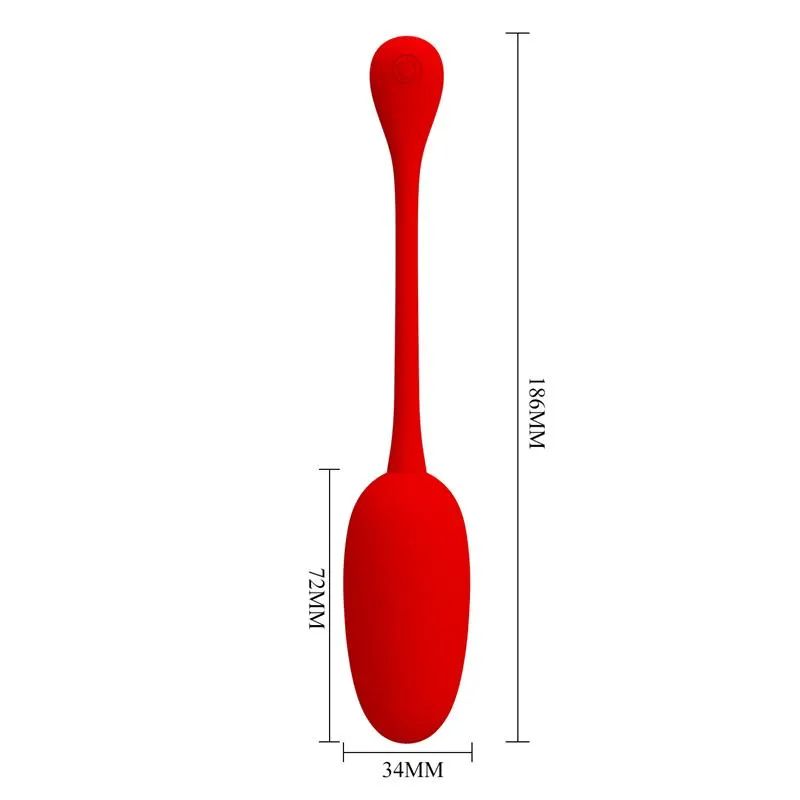 Knucker Huevo Vibrador Rojo · PRETTYLOVE · Huevos y Balas Vibradoras — photo 10