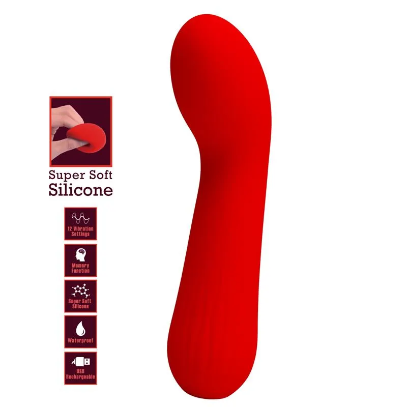Faun Vibrador Rojo · PRETTYLOVE · Estimuladores de Clítoris