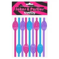 Pajita de Vagina Pack de 9 · LOVETOY · Juegos y Complementos Divertidos